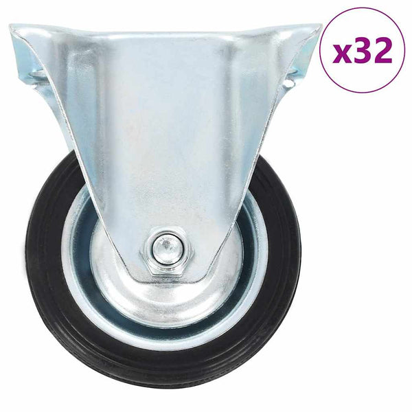 vidaXL 32 pcs. Fixed Casters 75 mm