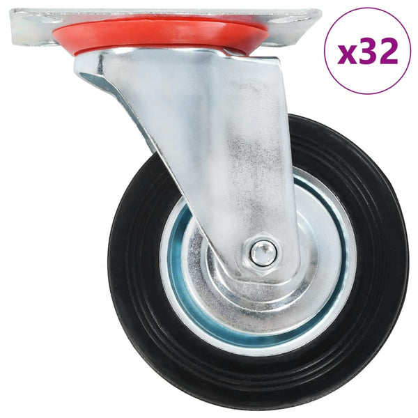 vidaXL 32 roulettes pivotantes 100 mm