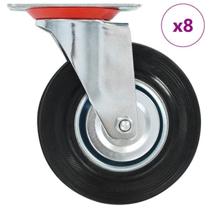8 Stk. Lenkrollen 125 mm