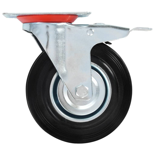 vidaXL 16 Swivel Casters 125 mm