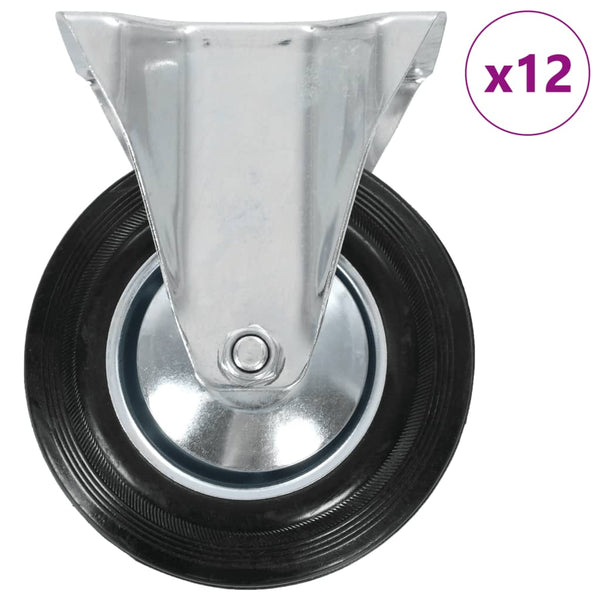 vidaXL 12 roulettes fixes 160 mm