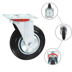 vidaXL 24 Pcs. Swivel Castors 160 mm