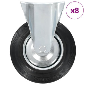 vidaXL 8 Pcs Swivel Casters 200 mm