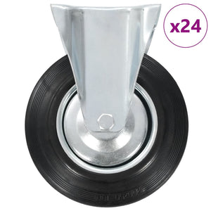 vidaXL 24 Roulettes fixes 200 mm