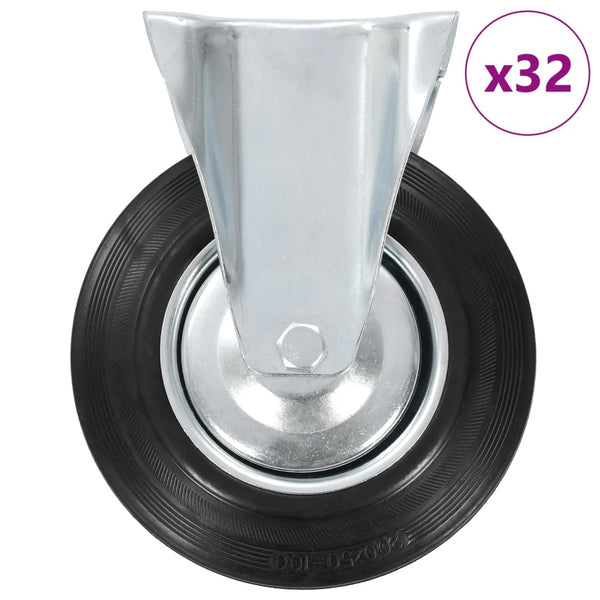vidaXL Roulettes fixes 32 pcs 200 mm
