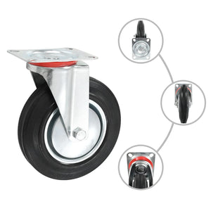 vidaXL 8 roulettes pivotantes 200 mm
