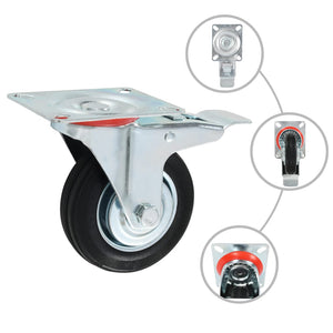 vidaXL 8 roulettes pivotantes 100 mm