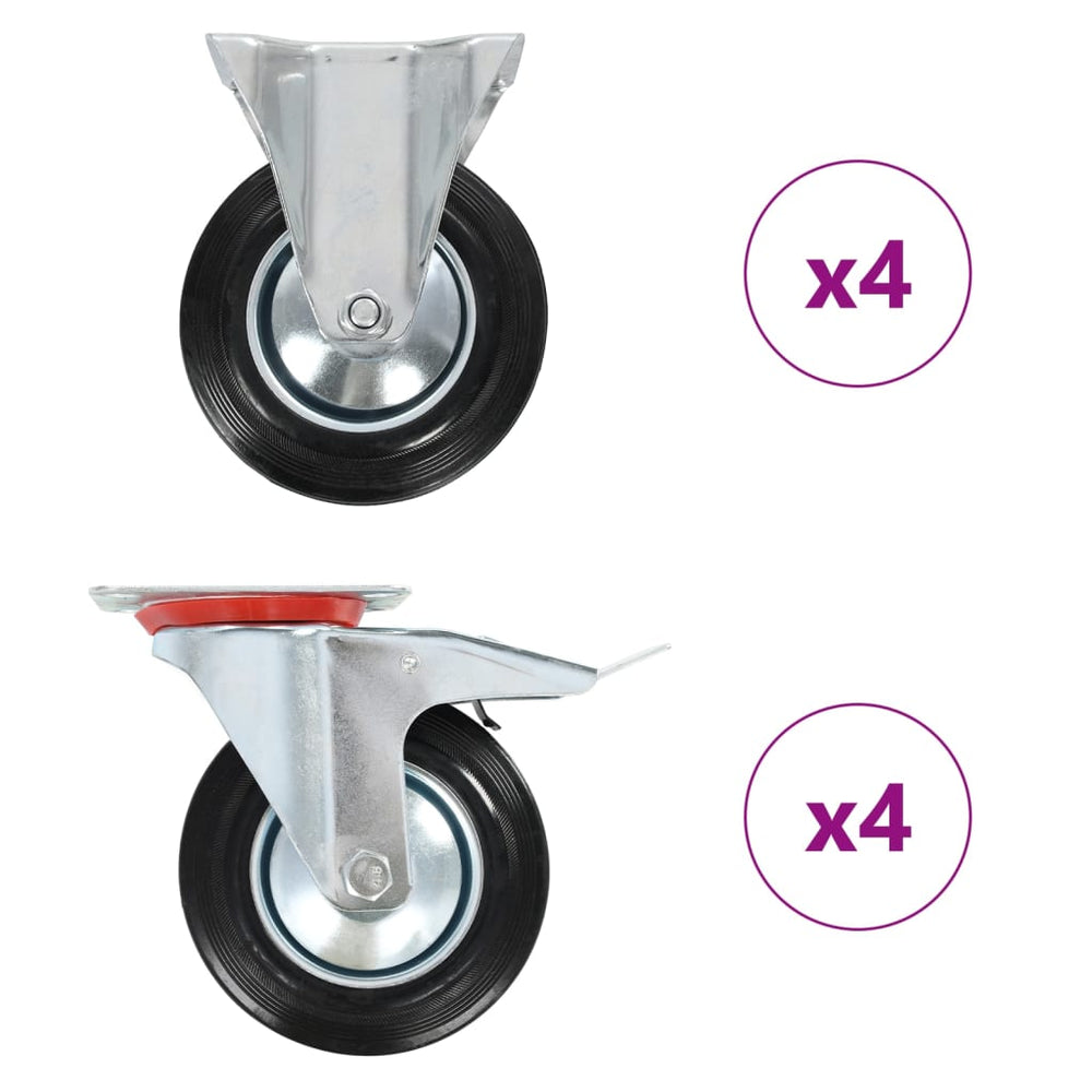 8 Stk. Rollen 160 mm