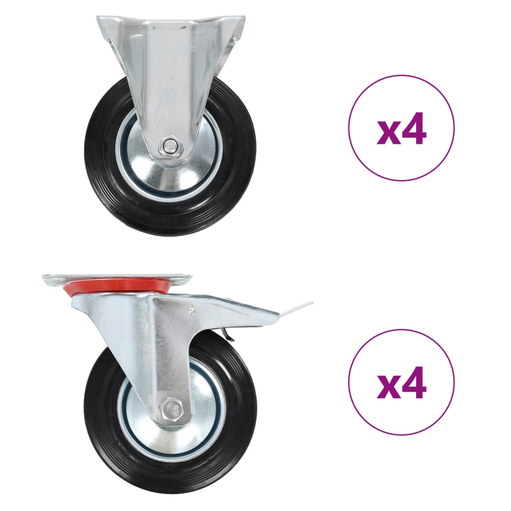 vidaXL 8 casters 160 mm