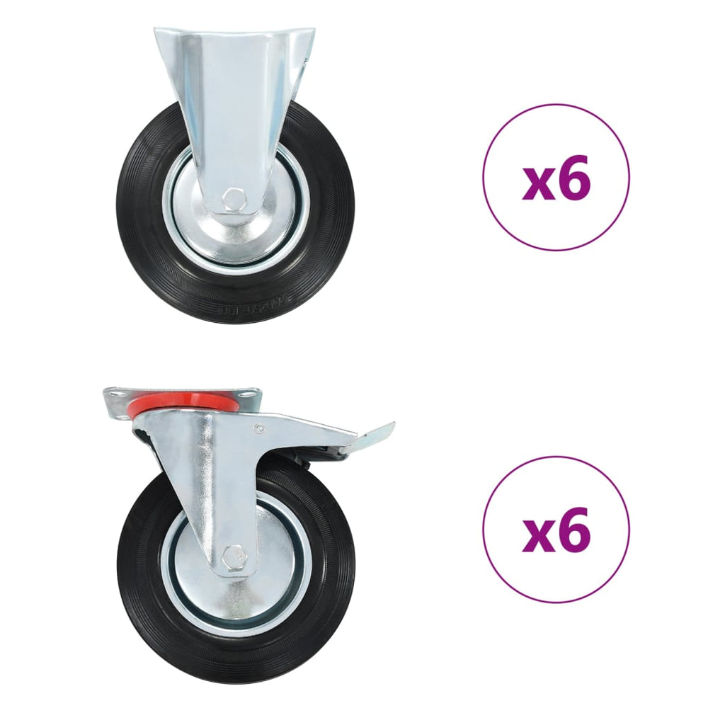 12 Stk. Rollen 200 mm