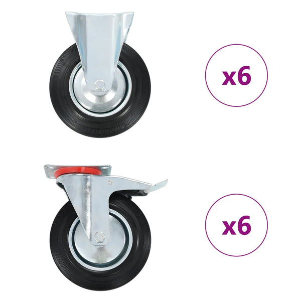 12 Stk. Rollen 200 mm