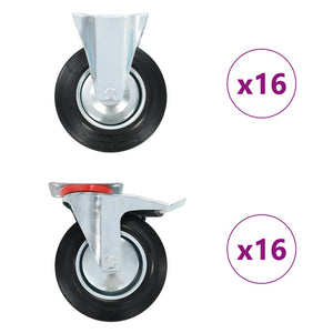 vidaXL 32 roulettes 200 mm