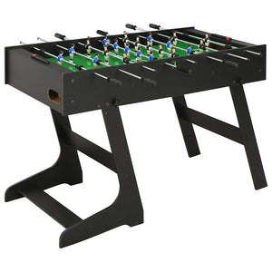 Klappbarer Kickertisch 121 cm Schwarz