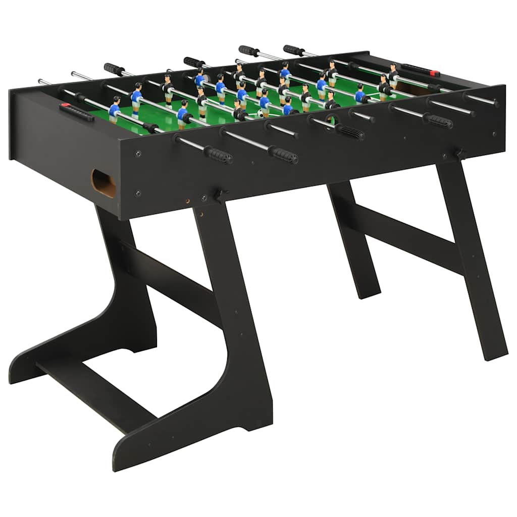 Klappbarer Kickertisch 121 cm Schwarz