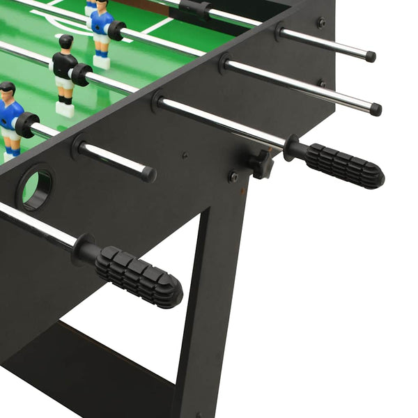 Klappbarer Kickertisch 121 cm Schwarz