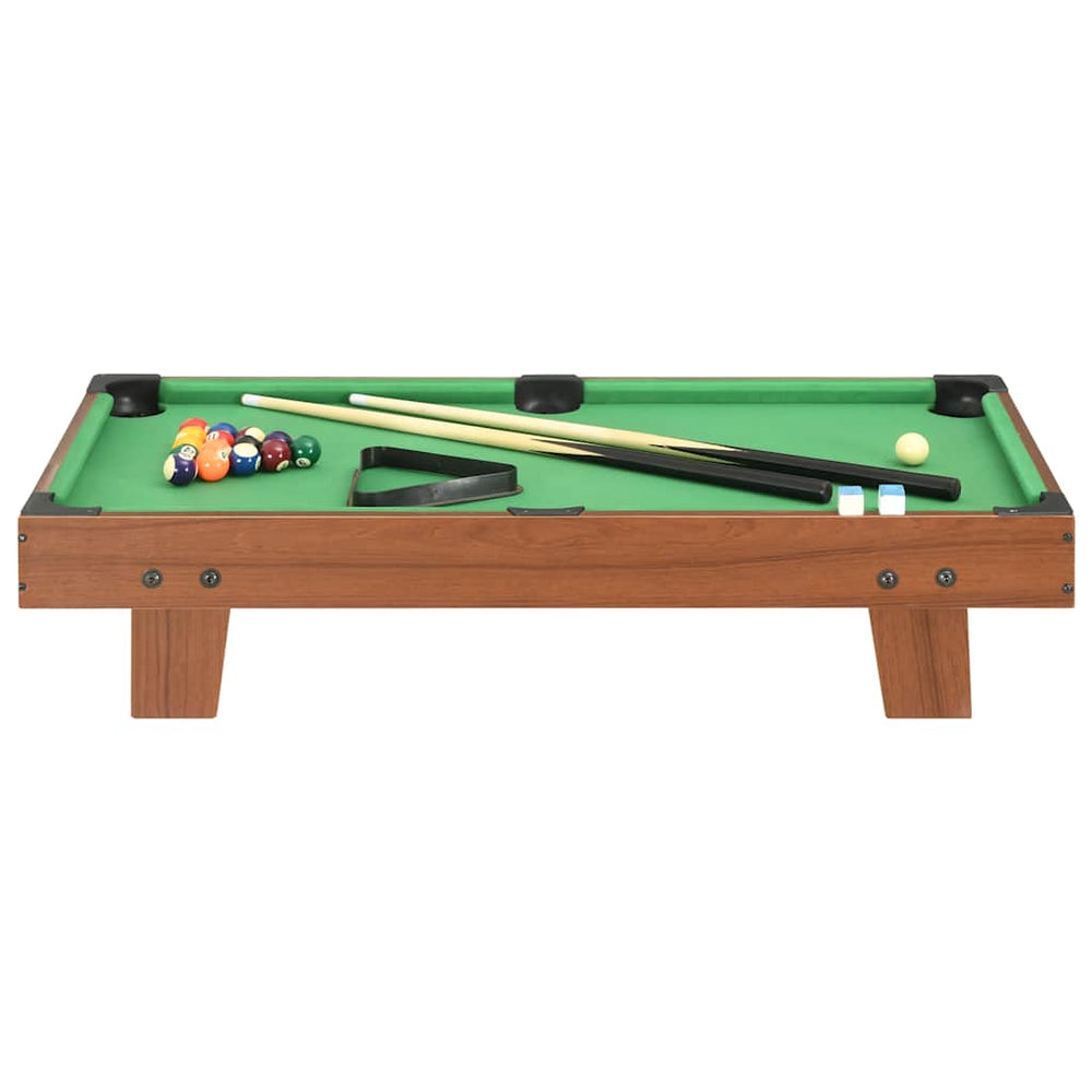 vidaXL 3-foot Mini Billiard Table 92x52x19 cm Brown and Green