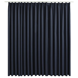 vidaXL Rideau occultant avec crochets Anthracite 290 x 245 cm