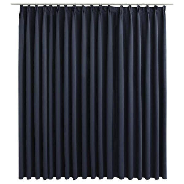 Verdunkelungsvorhang mit Haken Anthrazit 290 x 245 cm