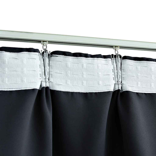 vidaXL Rideau occultant avec crochets Anthracite 290 x 245 cm