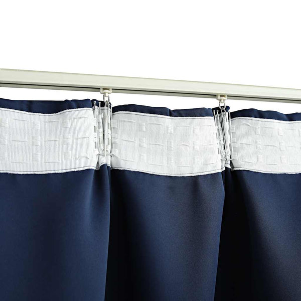 Verdunkelungsvorhänge mit Haken 2 Stk. Blau 140x175cm