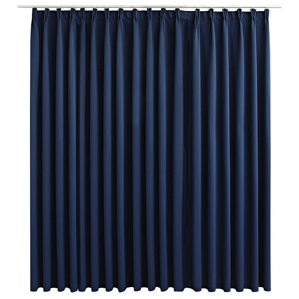 Verdunkelungsvorhang mit Haken Blau 290 x 245 cm