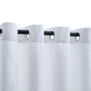 vidaXL Rideaux occultants à œillets 2 pcs Blanc cassé 140x225 cm