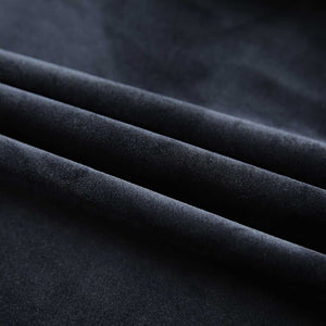Verdunkelungsvorhänge mit Haken 2 Stk. Samt Schwarz 140x175 cm