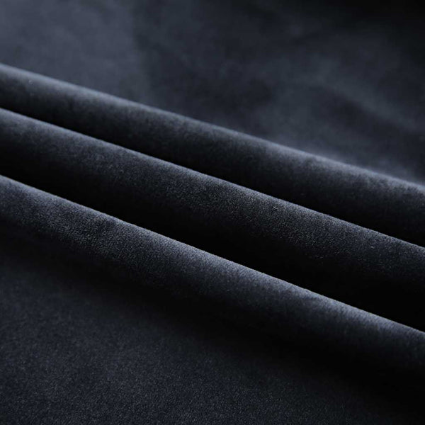 Verdunkelungsvorhänge mit Haken 2 Stk. Samt Schwarz 140x225 cm