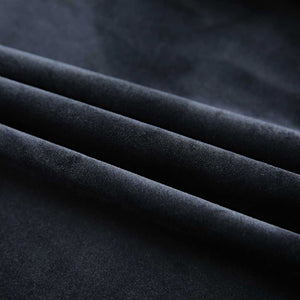 Verdunkelungsvorhänge mit Haken 2 Stk. Samt Schwarz 140x245 cm
