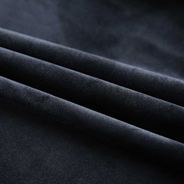 Verdunkelungsvorhänge mit Haken 2 Stk. Samt Schwarz 140x245 cm
