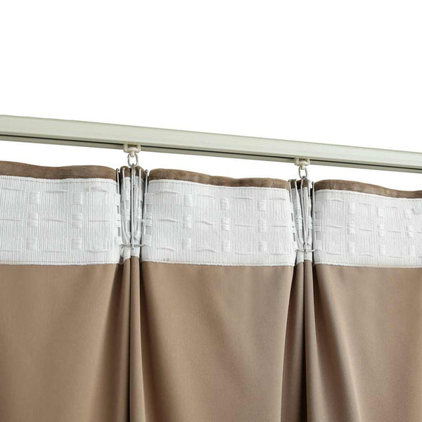 Verdunkelungsvorhänge mit Haken 2 Stk. Samt Beige 140x175cm