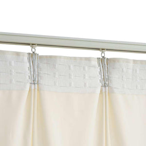 Verdunkelungsvorhänge mit Haken 2 Stk. Samt Creme 140x175cm