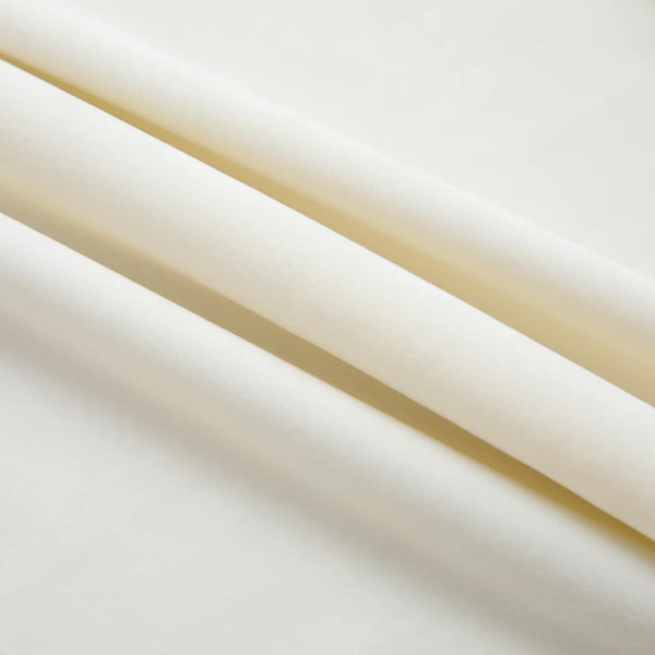Verdunkelungsvorhänge mit Haken 2 Stk. Samt Creme 140x245cm