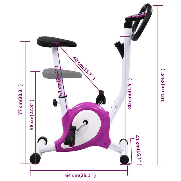 Ergometer Heimtrainer Lila