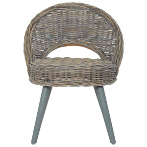 Sessel Kubu-Rattan Grau