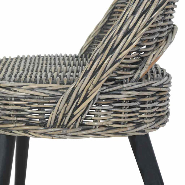 Sessel Kubu-Rattan Schwarz