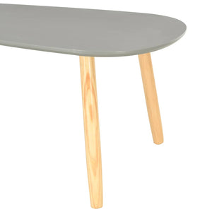 Couchtische 2 Stk. Grau Kiefer Massivholz