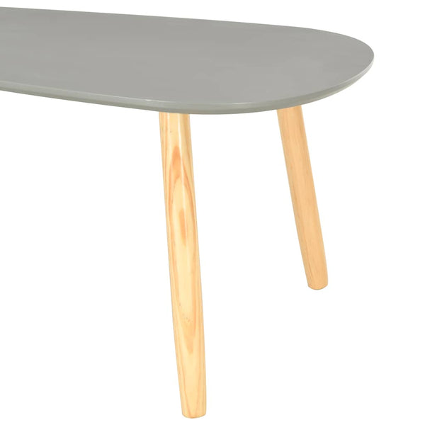 Couchtische 2 Stk. Grau Kiefer Massivholz
