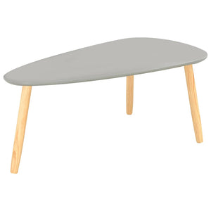 Couchtische 2 Stk. Grau Kiefer Massivholz