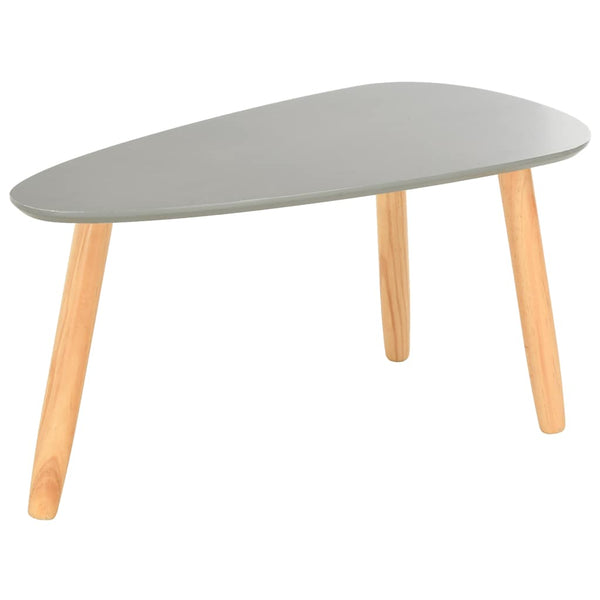 Couchtische 2 Stk. Grau Kiefer Massivholz