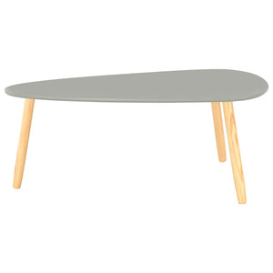 Couchtische 2 Stk. Grau Kiefer Massivholz