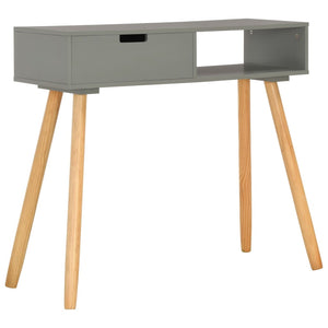 Konsolentisch Grau 80x30x72 cm Kiefer Massivholz
