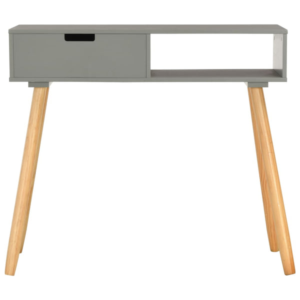Konsolentisch Grau 80x30x72 cm Kiefer Massivholz