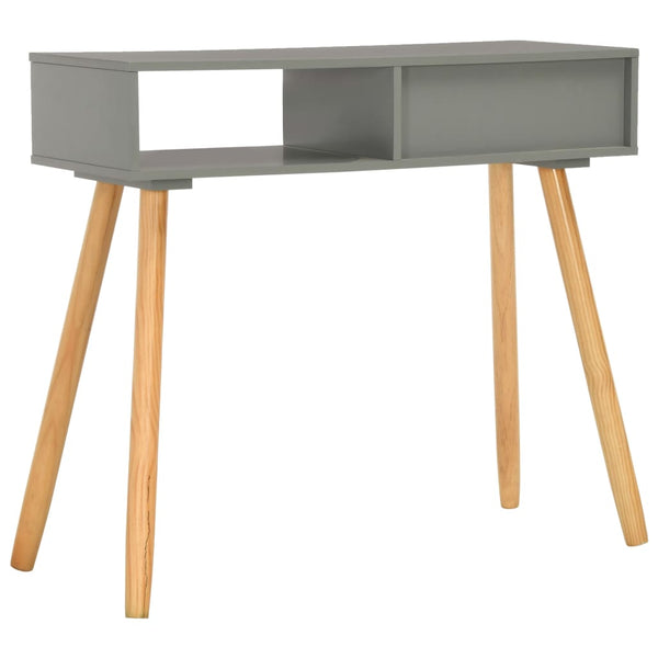 Konsolentisch Grau 80x30x72 cm Kiefer Massivholz