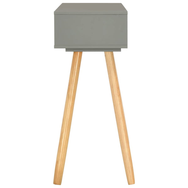 Konsolentisch Grau 80x30x72 cm Kiefer Massivholz