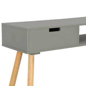 Konsolentisch Grau 80x30x72 cm Kiefer Massivholz