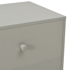 vidaXL Tables de chevet 2 pcs Gris 40 x 30 x 50 cm Bois de pin massif