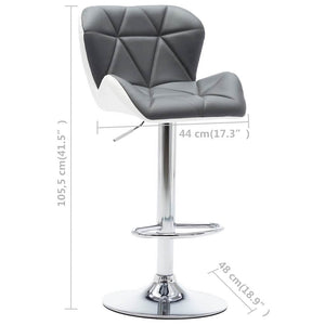 Barhocker Grau 44 x 48 x 105,5 cm Kunstleder