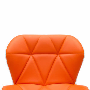 Barhocker Orange 44 x 48 x 105,5 cm Kunstleder