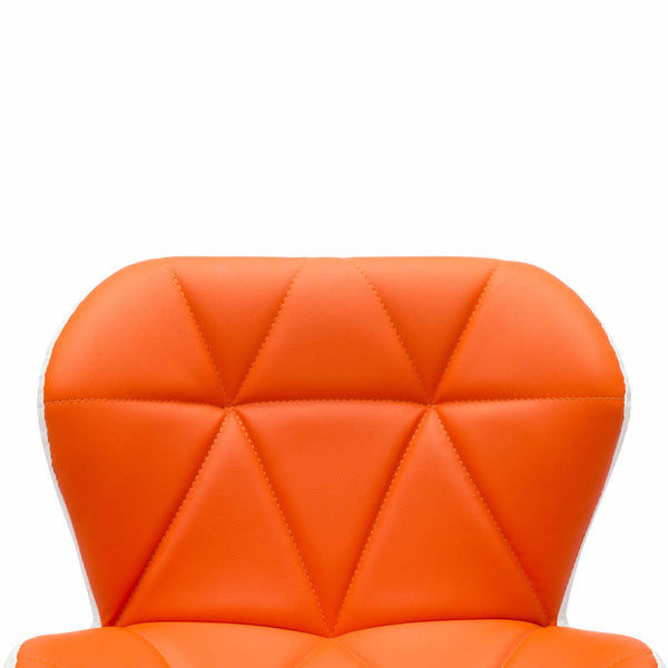 Barhocker Orange 44 x 48 x 105,5 cm Kunstleder
